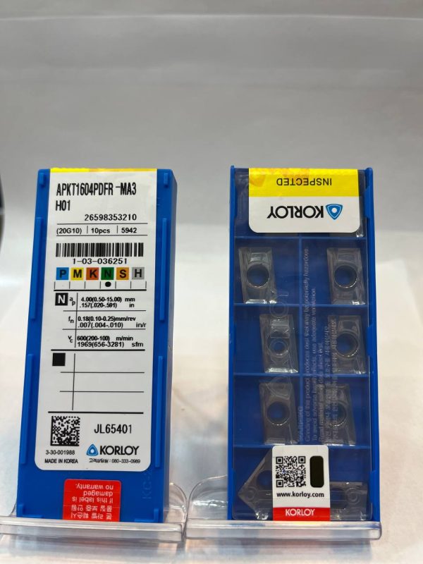 اینسرت APKT 1604 korloy آلومینیوم تراش